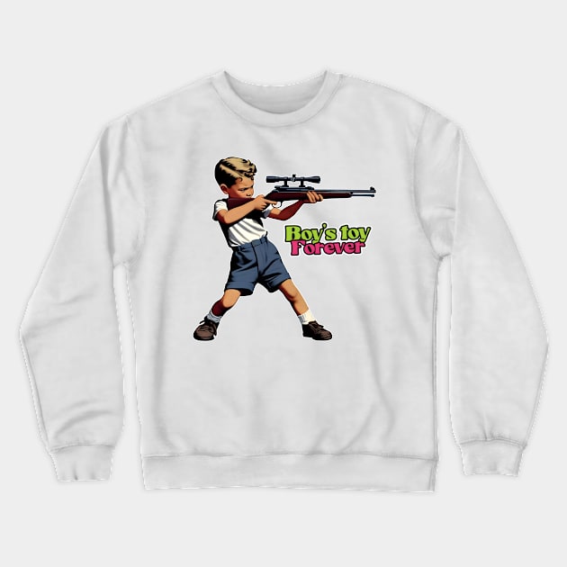 Boy's Toy Crewneck Sweatshirt by Rawlifegraphic